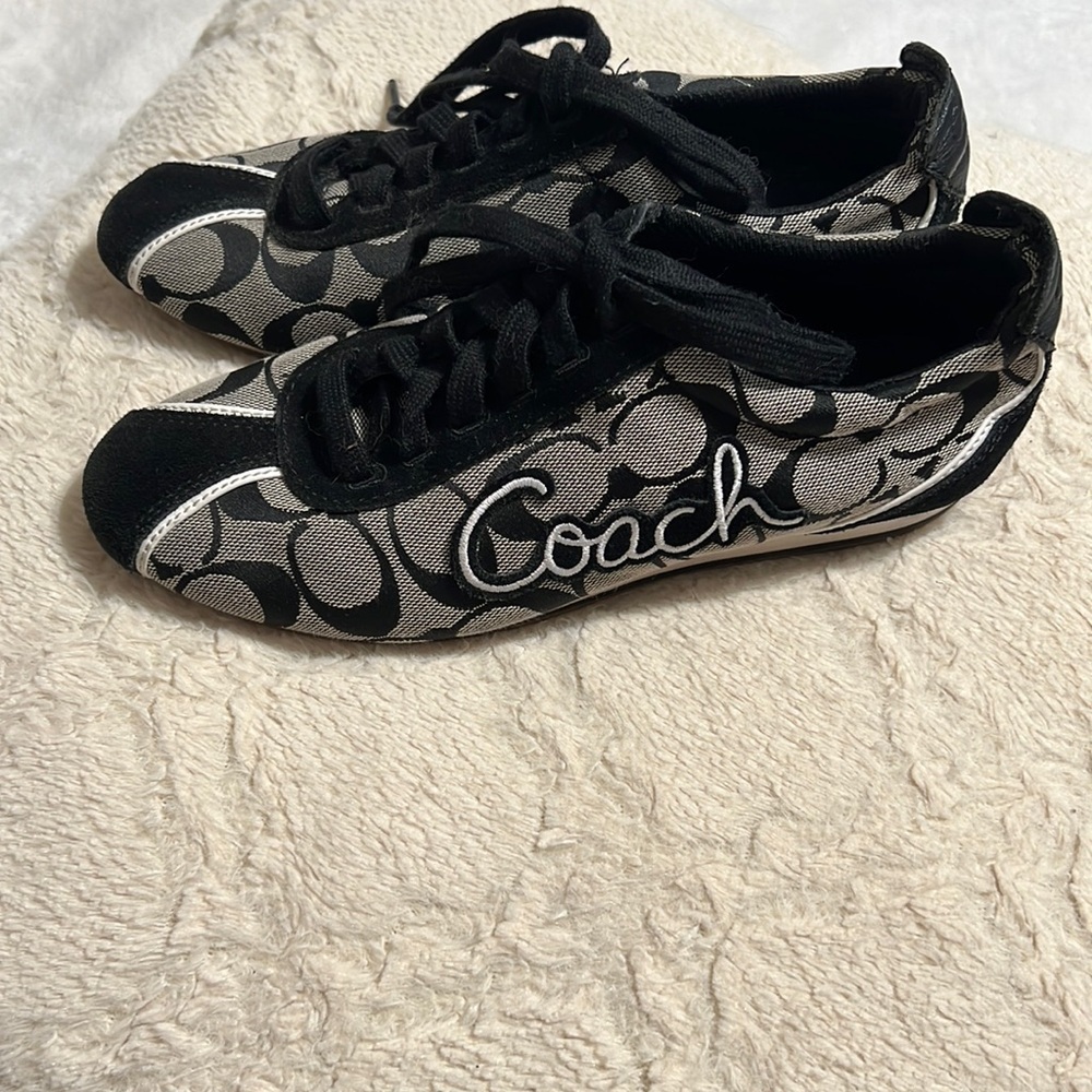 Coach Signature Black and White Women's Sneakers